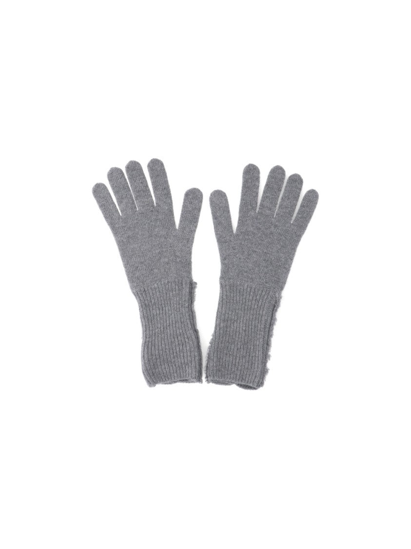 Mm6 By Maison Margiela Sleek Minimalist Grey Gloves With Fitted Silhouette