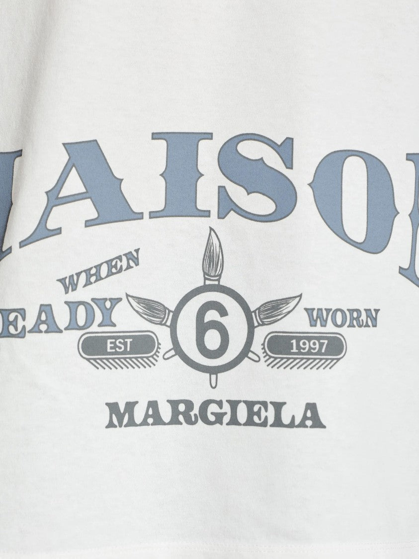 Mm6 By Maison Margiela Vintage Logo-Print T-Shirt