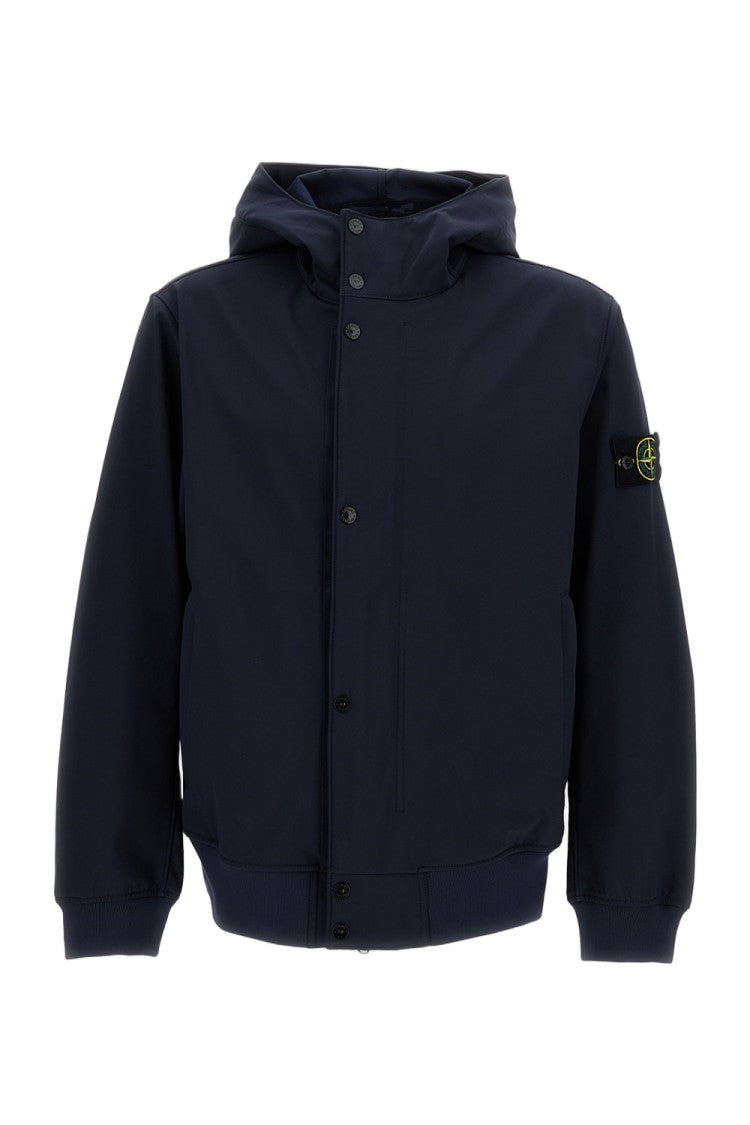 Stone Island Three-Ply Performance Hooded Jacket With Innovative Waterless Technology
