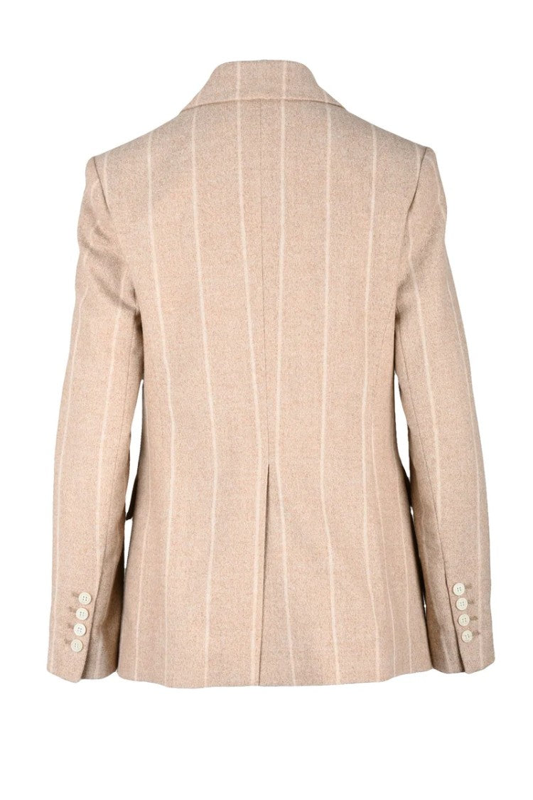 Eleventy Double-Breasted Jacket - Beige