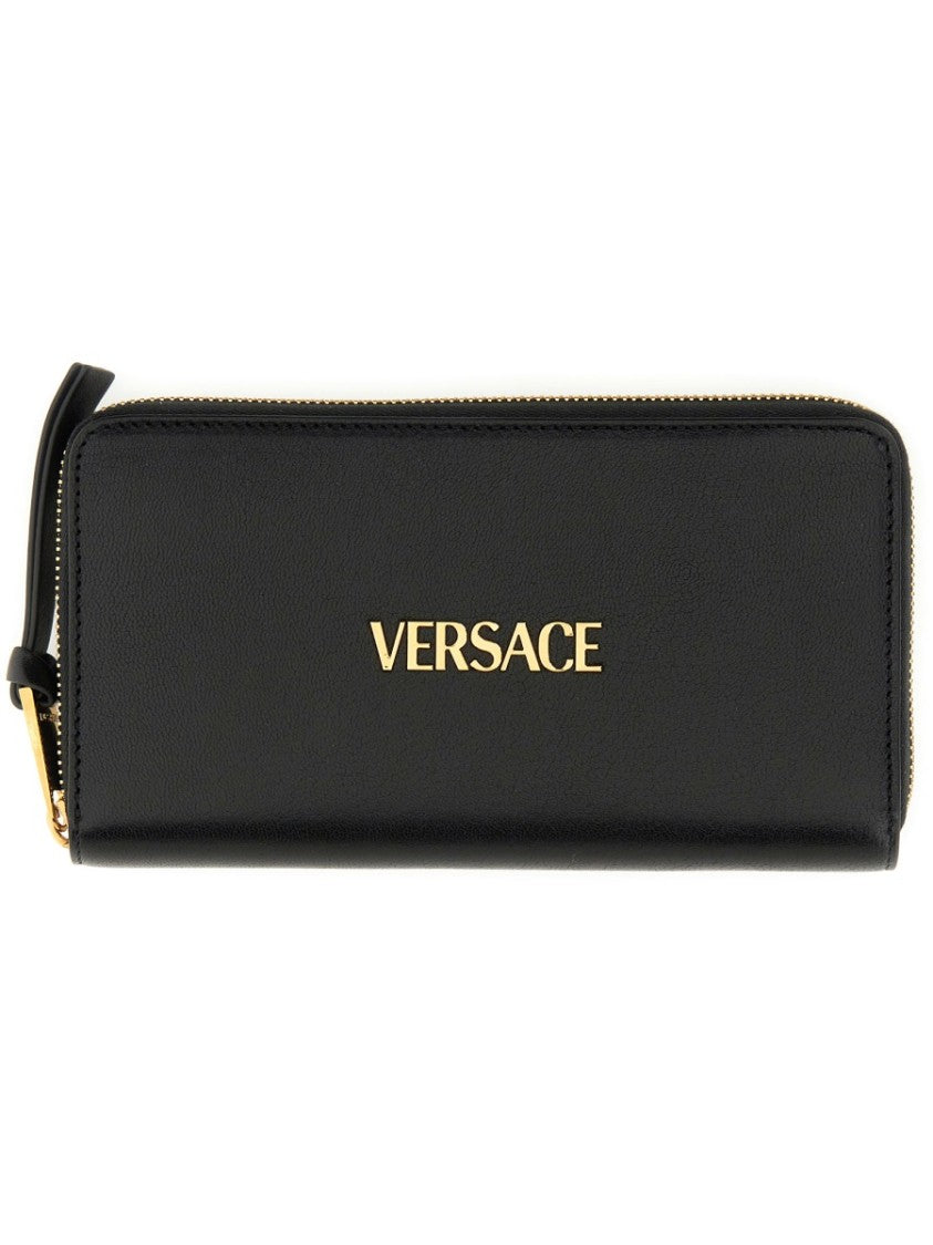 Versace Long Wallet With Logo
