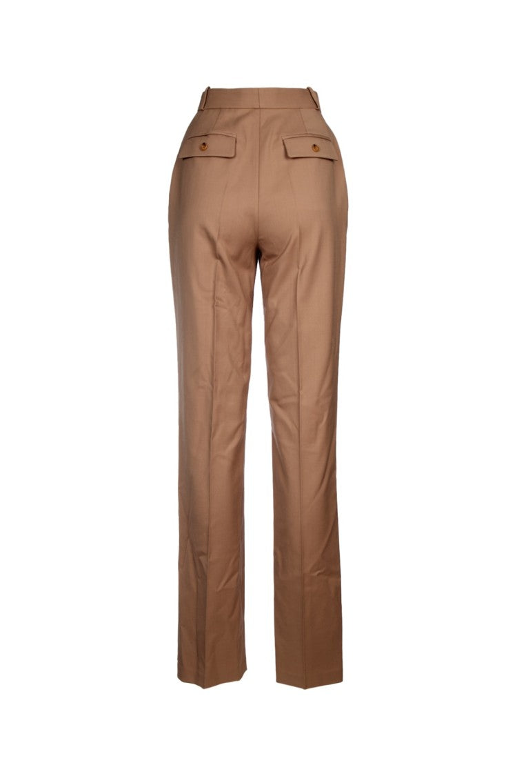 Elisabetta Franchi Tailored High-Waist Trousers With Front Pleats
