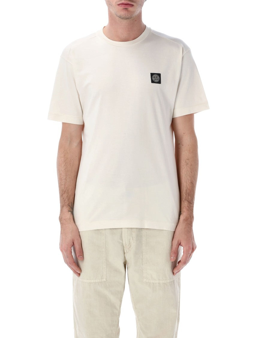 Stone Island Cotton Jersey T-Shirt With Compass Patch