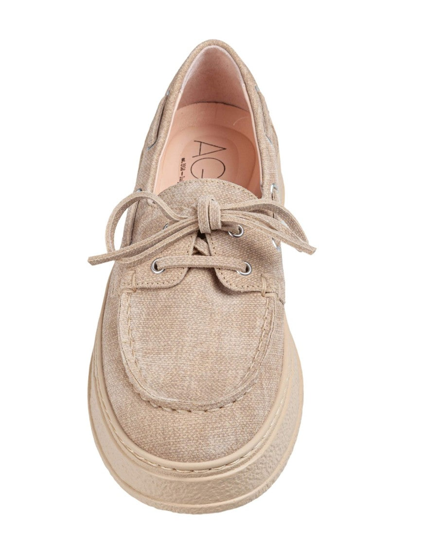 Agl Giuly Suede Moccasin With Decorative Bow