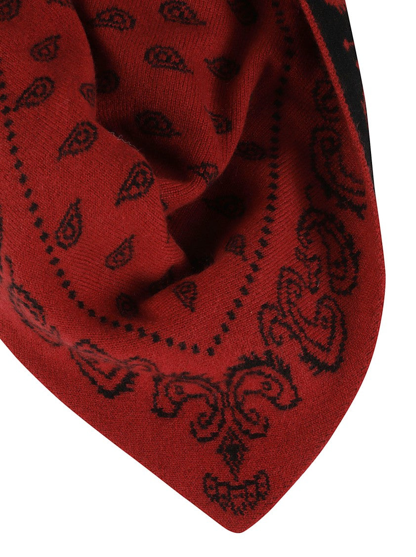 Guest In Residence The Wild Rag Red Bandana Cashmere Scarf