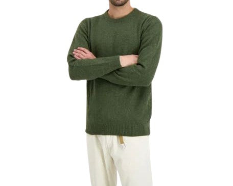 Barbour Lambswool Blend Sweater With Classic Crew Neck