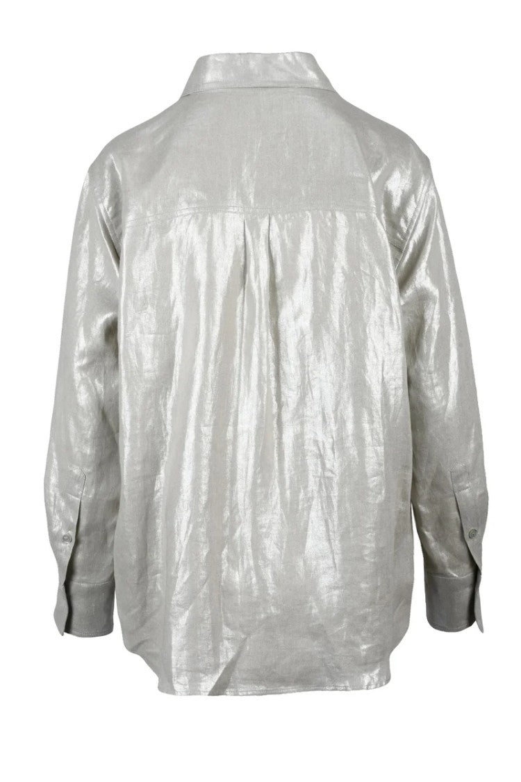 Marella Sport Sport Linen Shirt - Silver