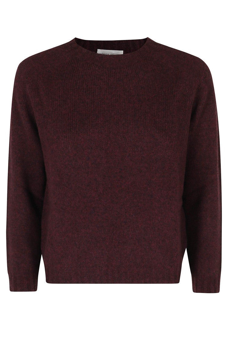 Roberto Collina Crew-Neck Sweater With Three-Quarter Sleeves And Ribbed Cuffs