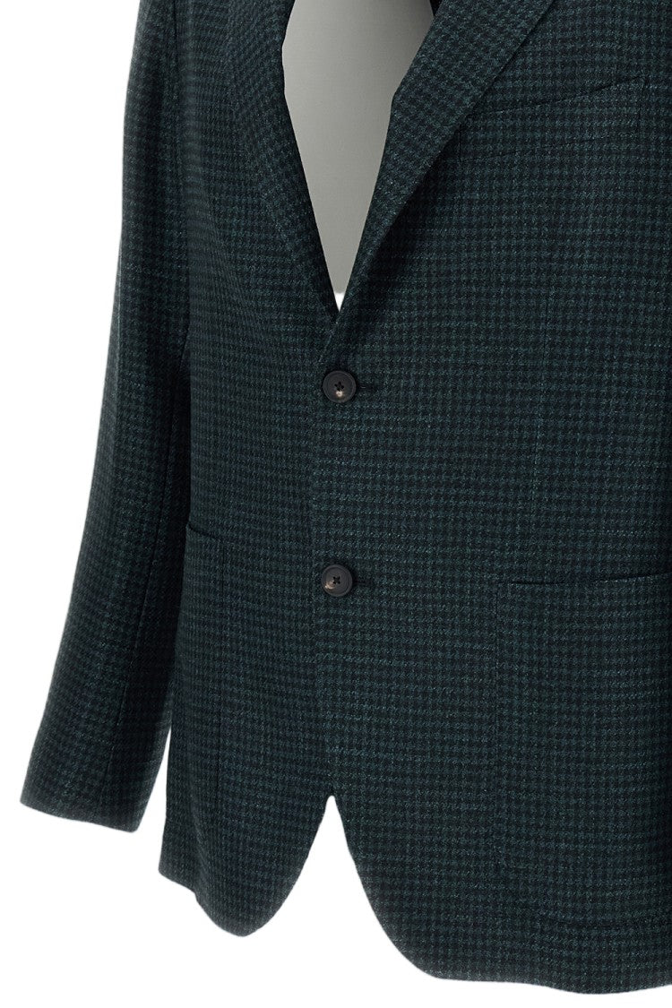 Tagliatore Monte Carlo Houndstooth Wool-Blend Blazer
