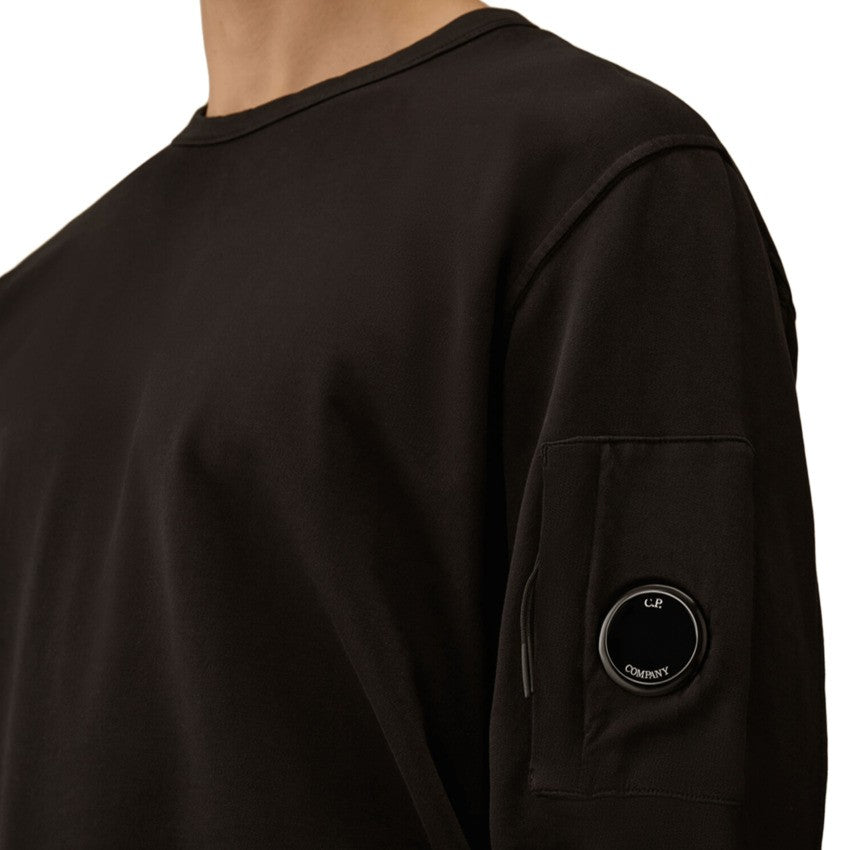 C.P. Company Black Fleece Sweatshirt With Iconic Lens Detail