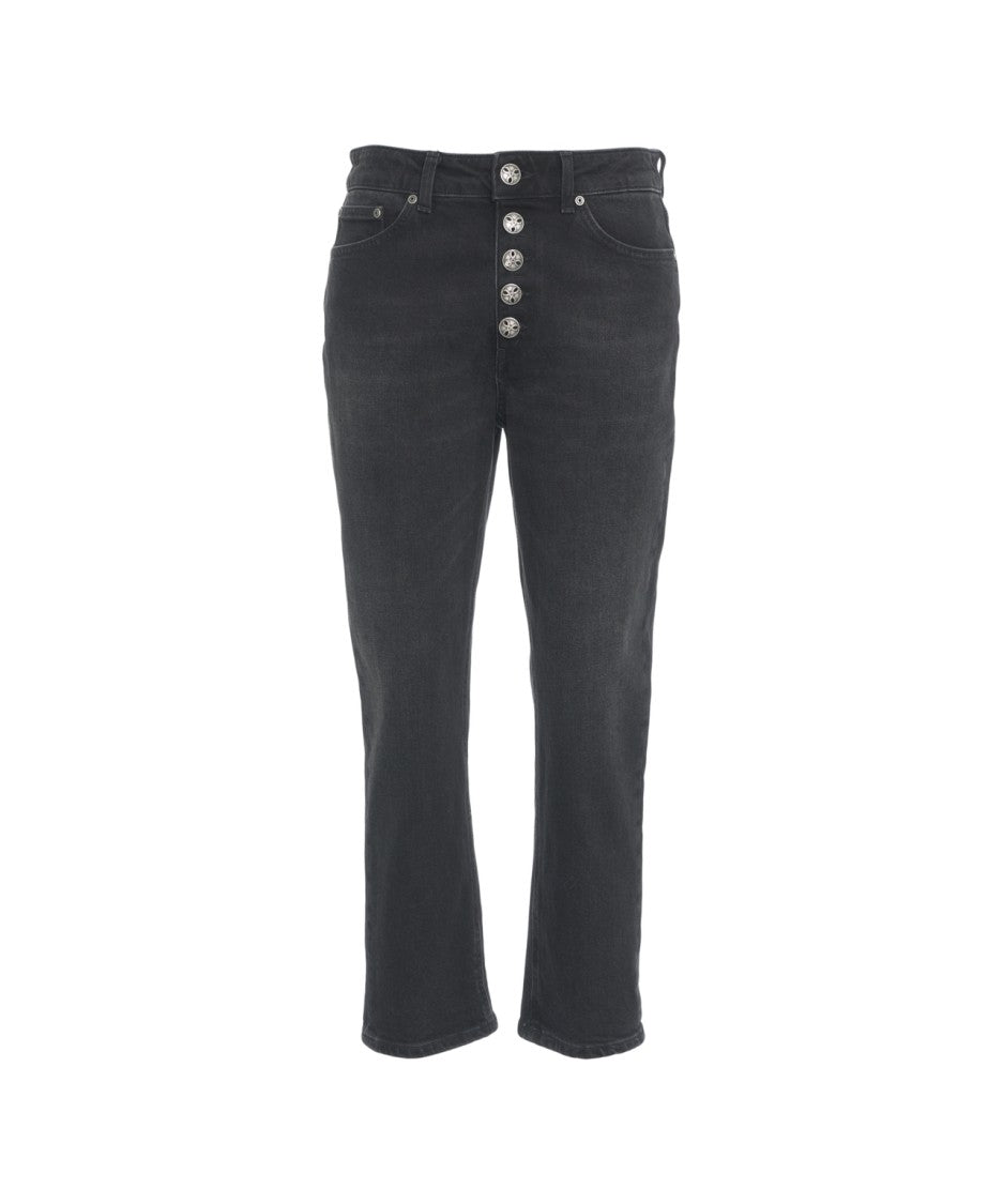 Dondup Koons Boyfriend Jeans With High Waist And Five-Pocket Design