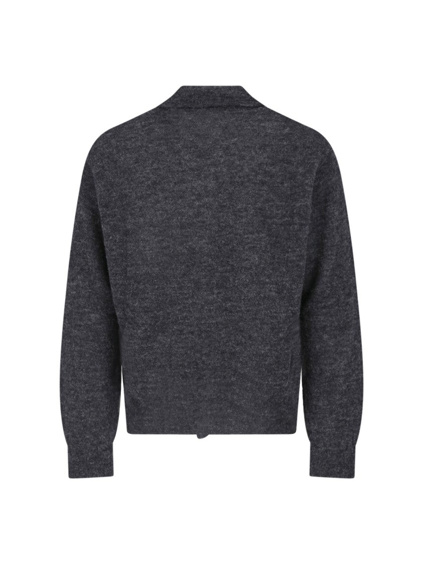 Our Legacy Grey Mazzy Alpaca-Blend Polo Shirt