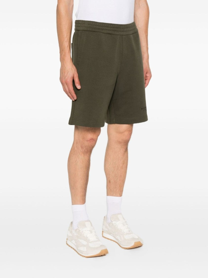 Givenchy Khaki Cotton Shorts