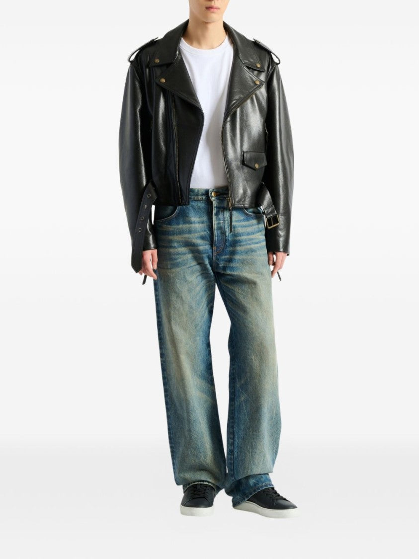 Balmain Vintage-Inspired Relaxed Fit Denim Jeans With Classic Five-Pocket Styling