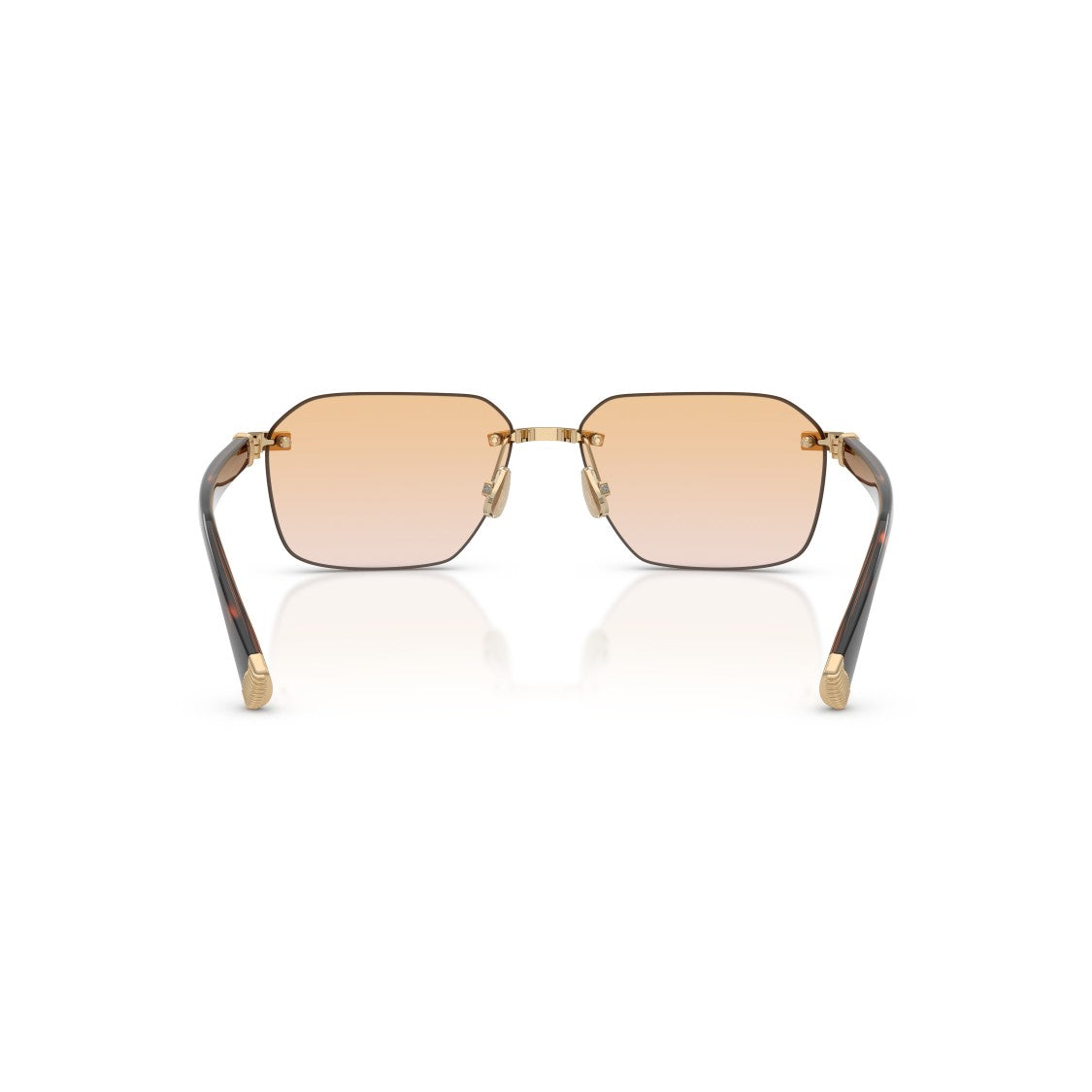 Brunello Cucinelli 0Bc1011t Titanium Sunglasses With Gold Finish And Gradient Lenses