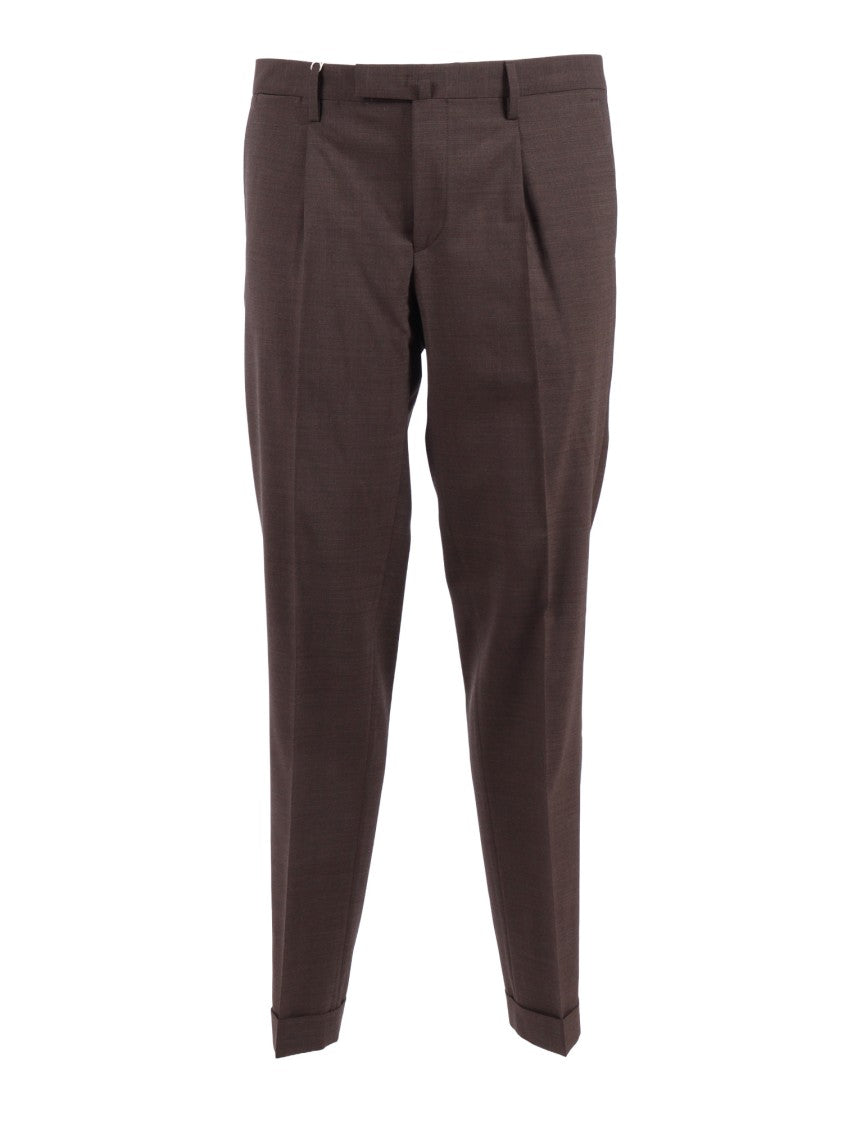 Briglia Slim Fit Flat Front Straight-Leg Pants