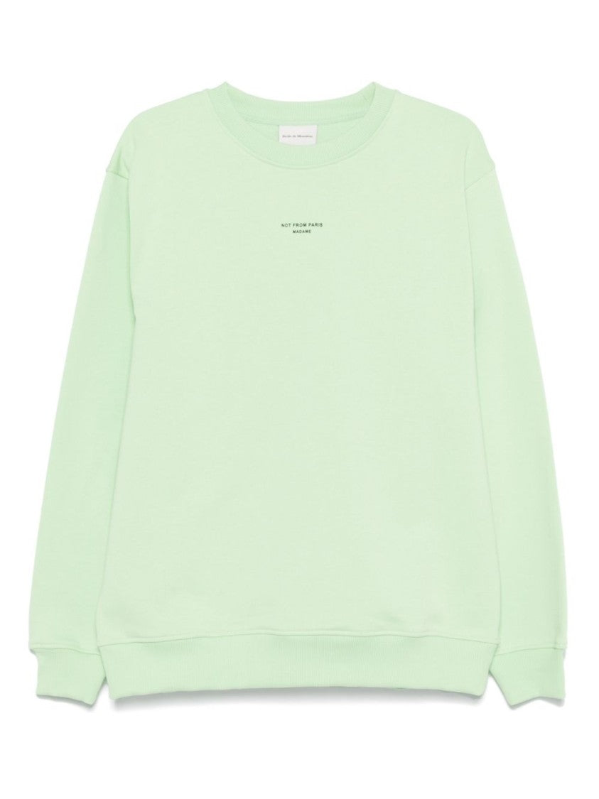 Drôle De Monsieur Crew Neck Sweatshirt With Subtle Logo Detail