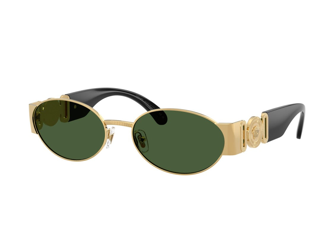 Versace Gold 0Ve2299 Metal Round Sunglasses
