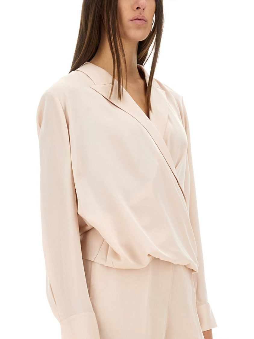 Theory Wrap Design Silk Shirt