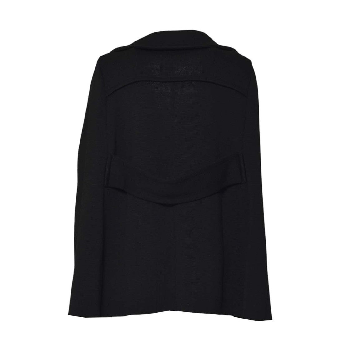 Charlott Tailored Black Wool Jacket With Structured Collar And Flap Pockets
