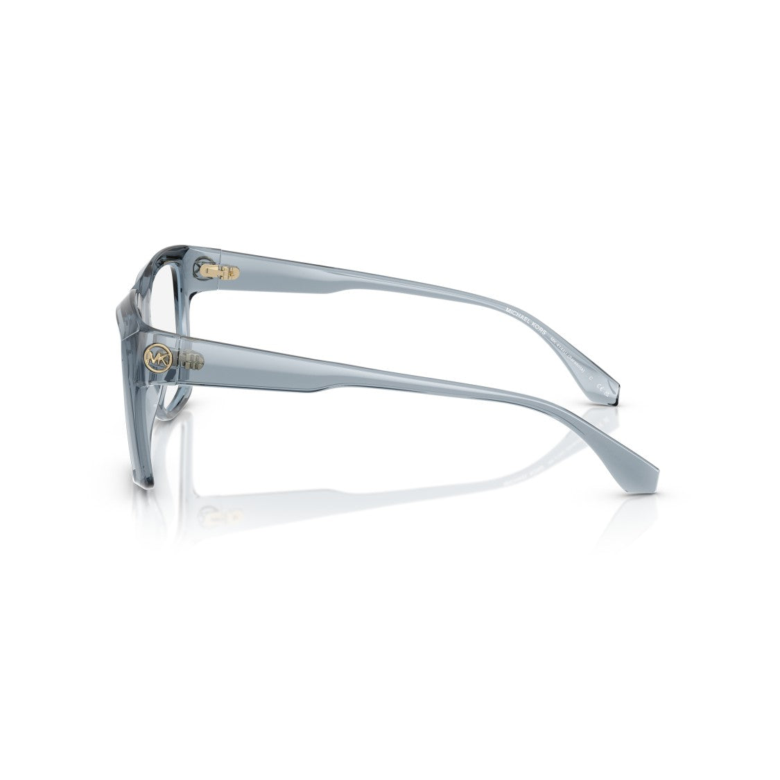 Michael Kors 0Mk4144u Oversized Square Grey Eyeglasses With Glossy Finish