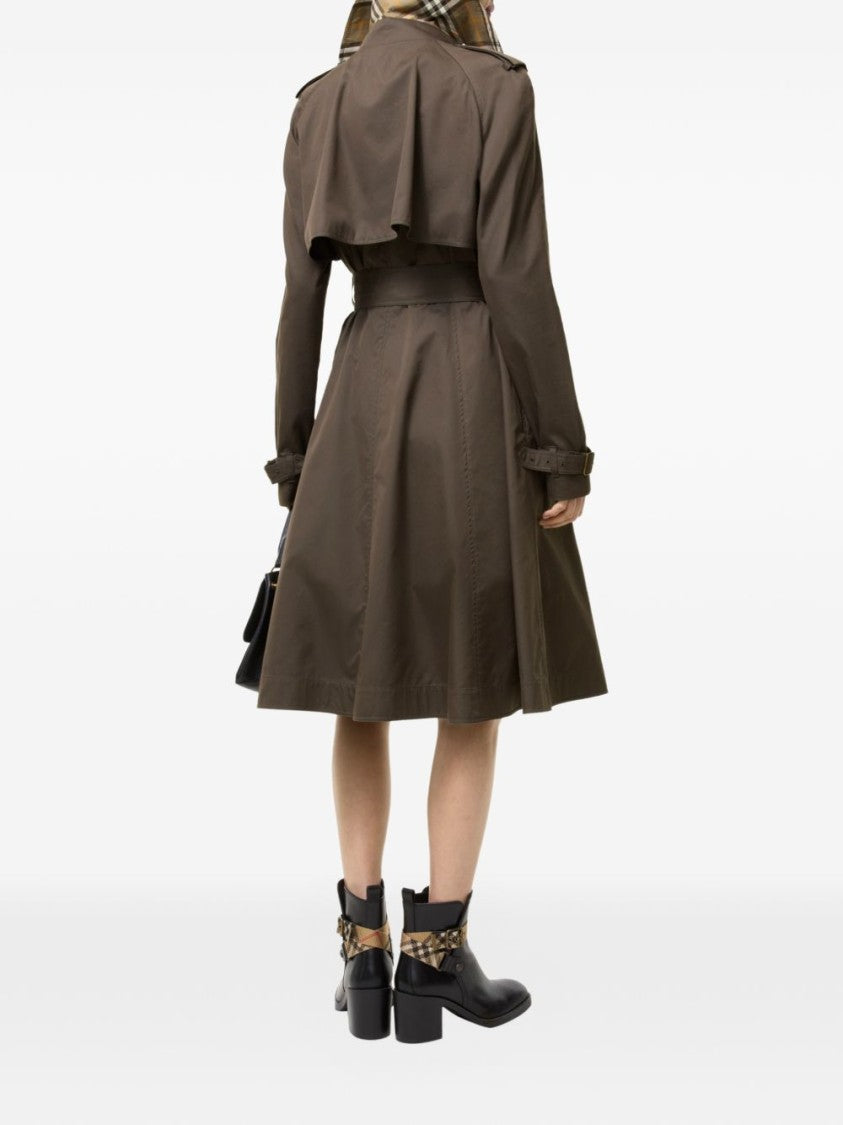 Burberry Wide Lapel Belted Double-Breasted Trench Coat