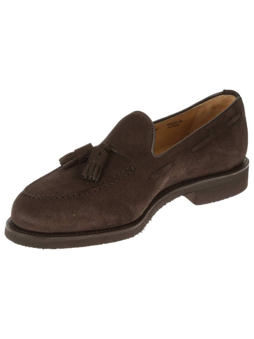 Berwick Brown Calf Suede Tassel Loafer
