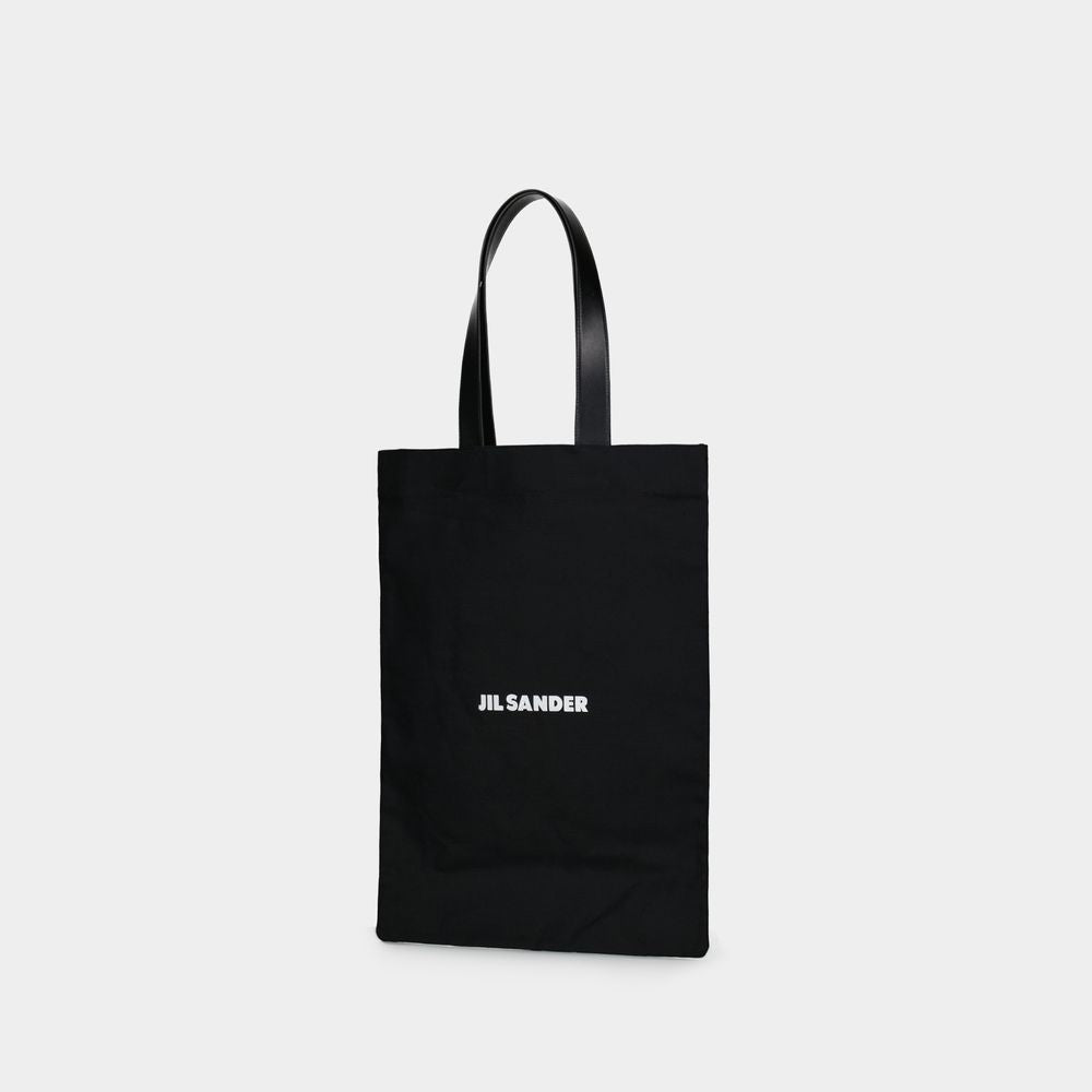 Jil Sander Book Tote Bag - Cotton - Black