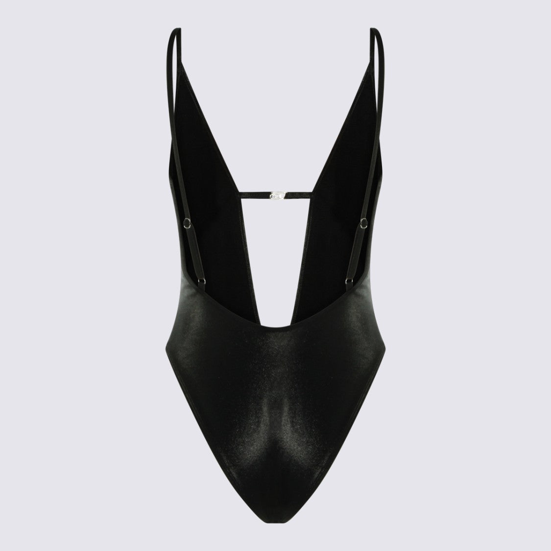 Diesel One-Piece Swimsuit With Plunging Neckline And Metallic Detail