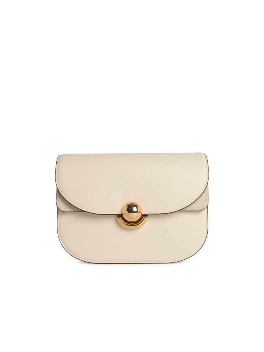 Furla 'Sfera' Small Cream Leather Crossbody Bag