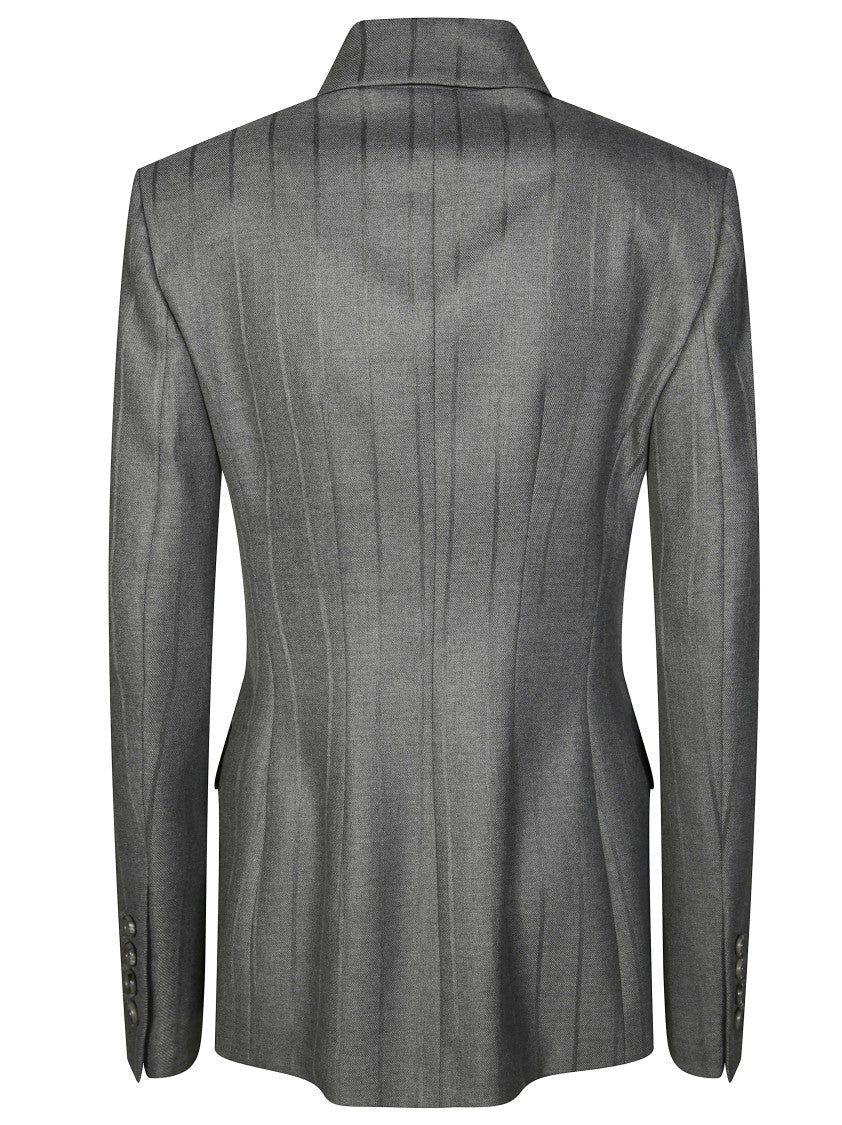 The Andamane Classic Tailored Black Crepe Blazer