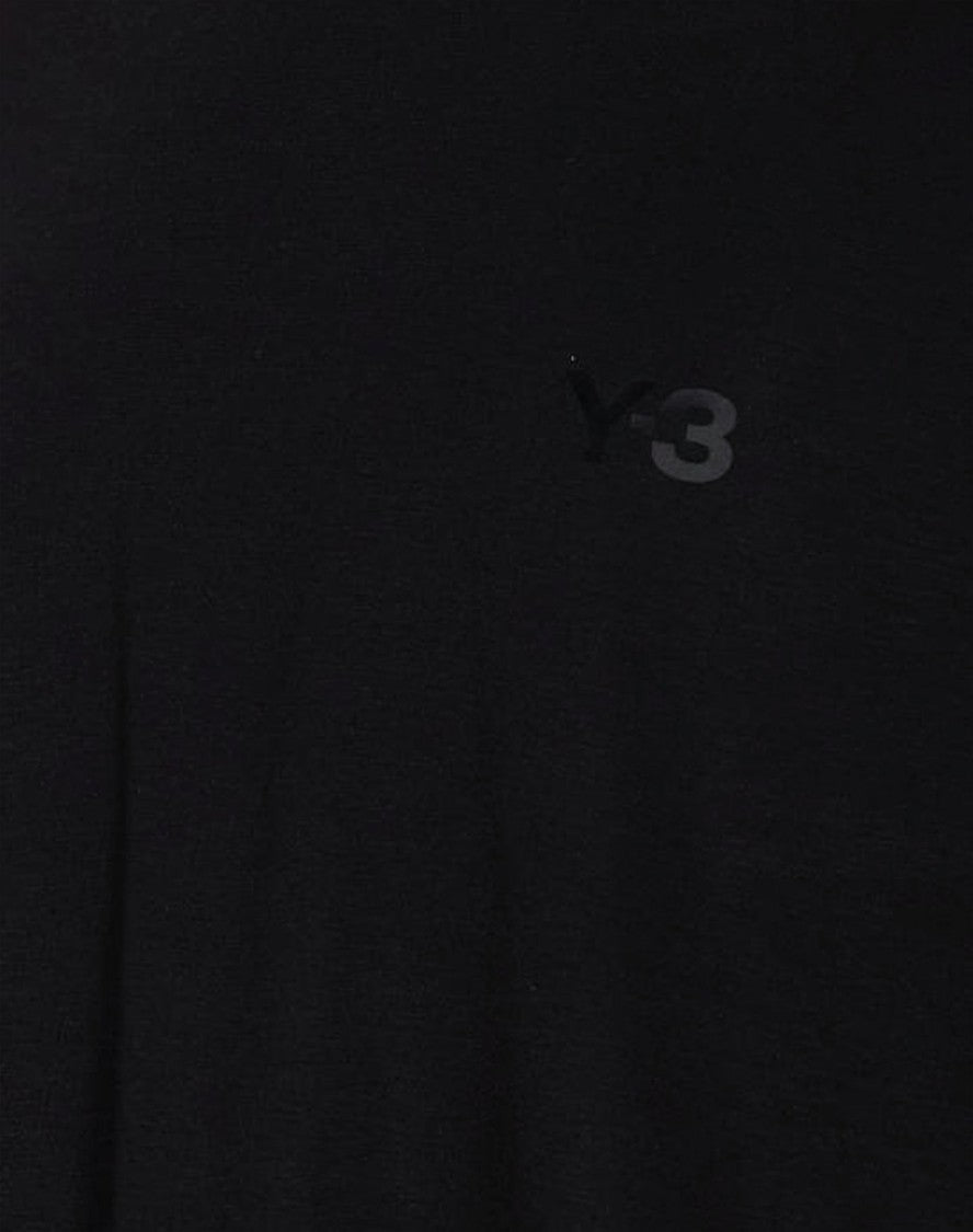 Y-3 Relaxed Fit Short-Sleeved Black Top