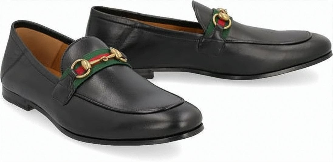 Gucci Black Leather Loafers
