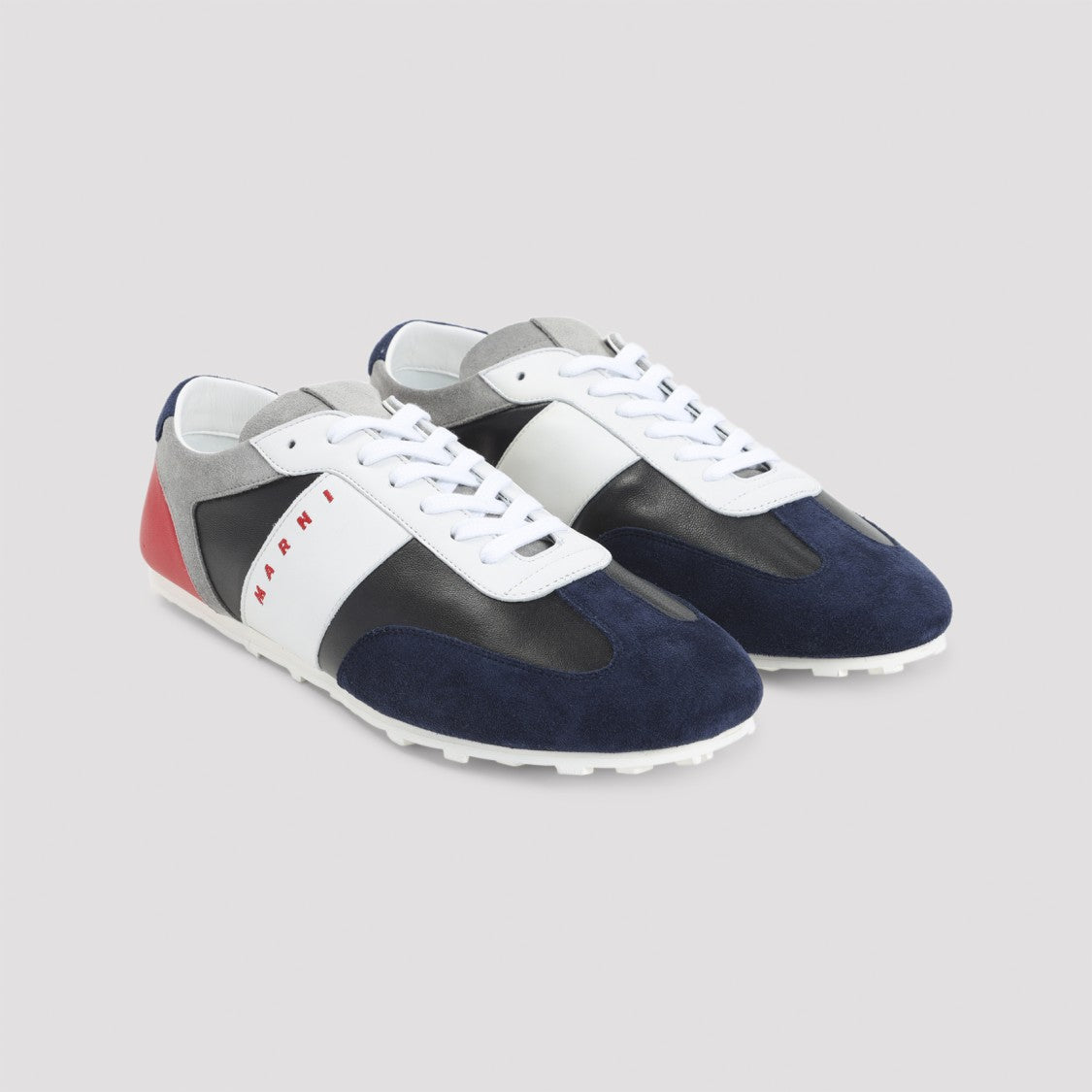 Marni Blue Ovine Leather Sneakers