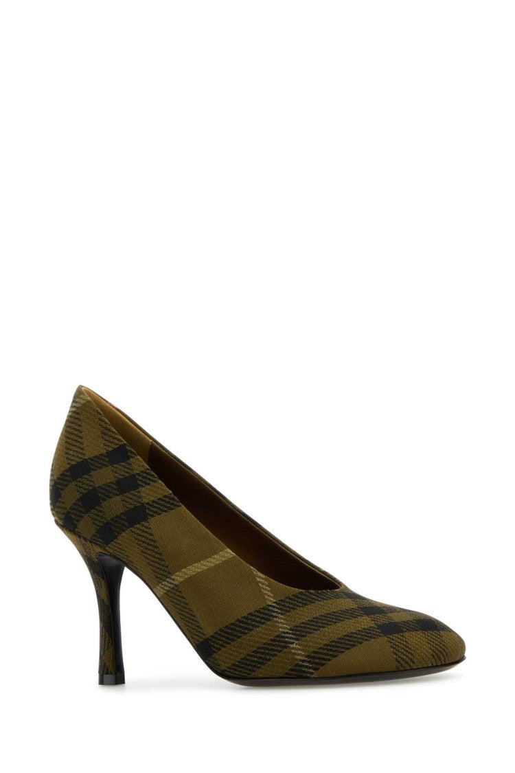 Burberry Embroidered Canvas Pumps