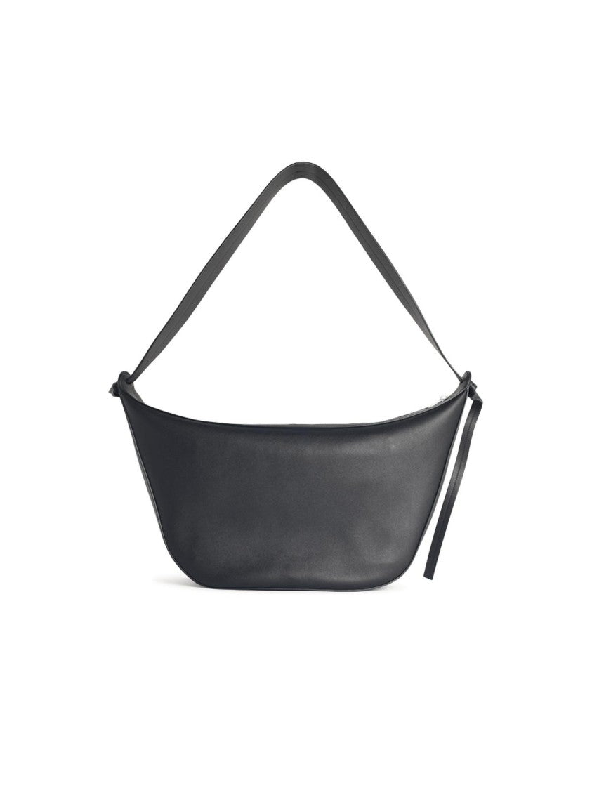 Jil Sander 'Knot' Black Leather Bag
