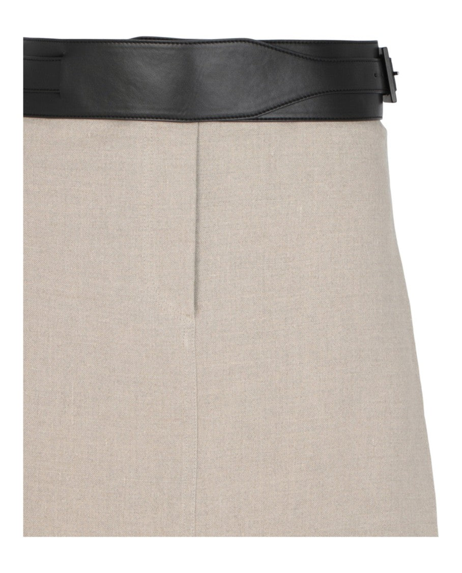 Ferragamo Skirt With Removable Leather Belt
