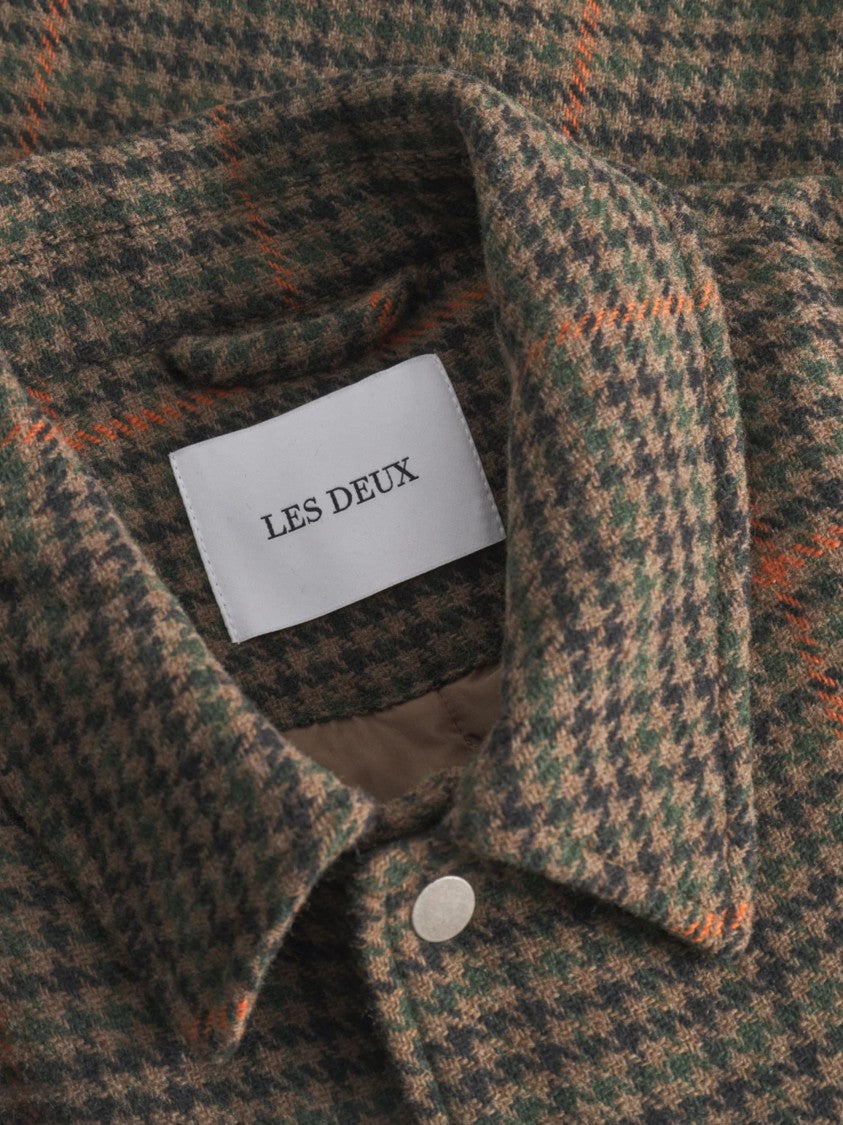 Les Deux Houndstooth Varsity Jacket