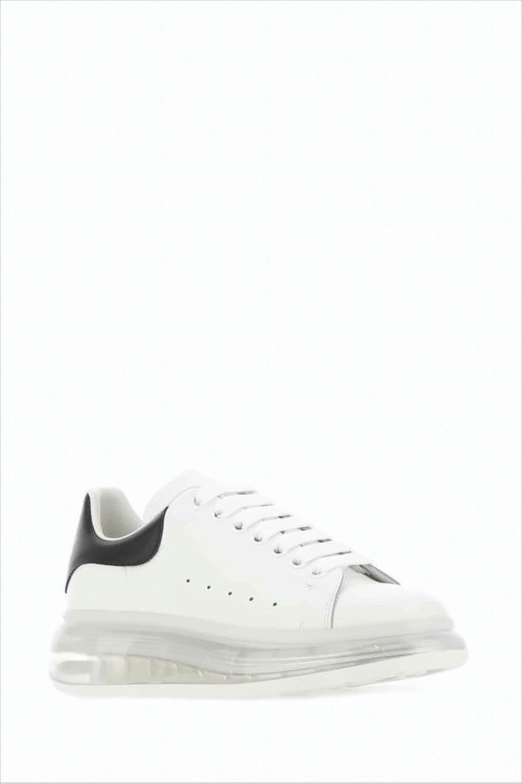 Alexander Mcqueen Transparent Oversized Sole Sneakers With Black Heel Tab
