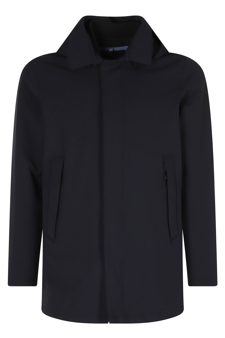 People Of Shibuya Blue 3 In 1 Soft Shell Technical Midi Jacket