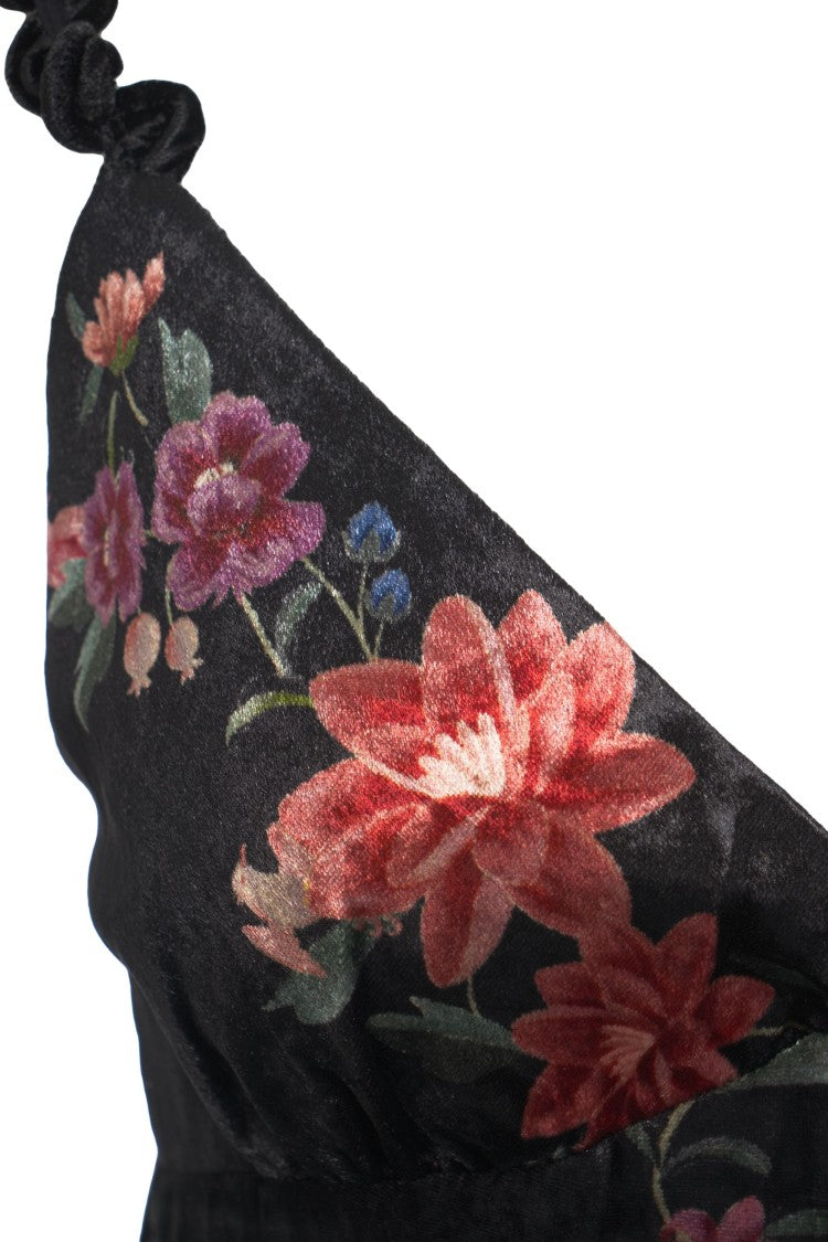 Farm Rio Floral Velvet Top