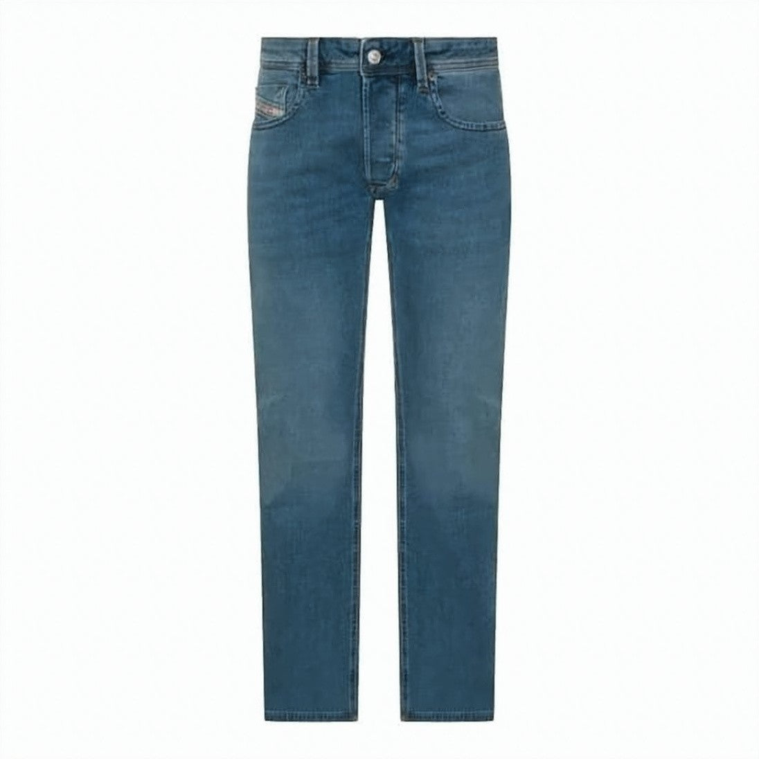 Diesel Regular-Fit Medium Wash Denim Jeans With Classic Details