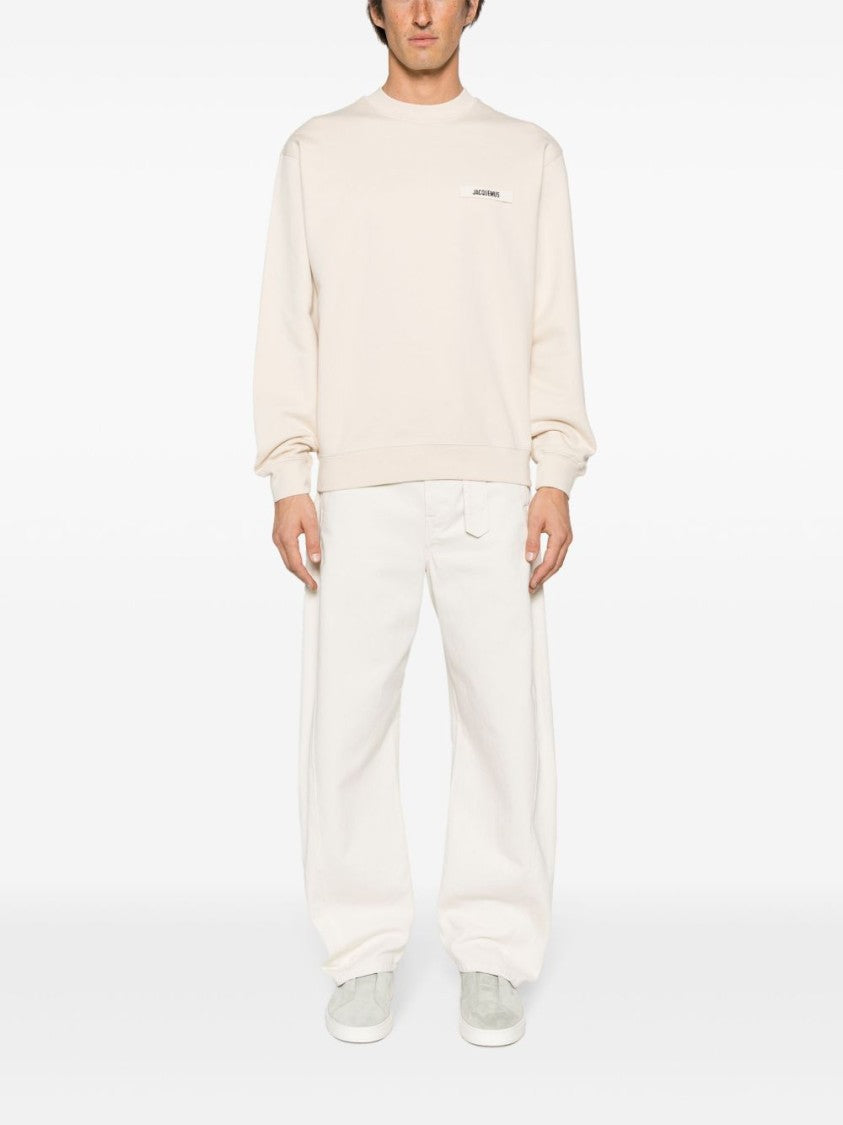 Jacquemus Minimalist Crew Neck Sweater With Subtle Branding