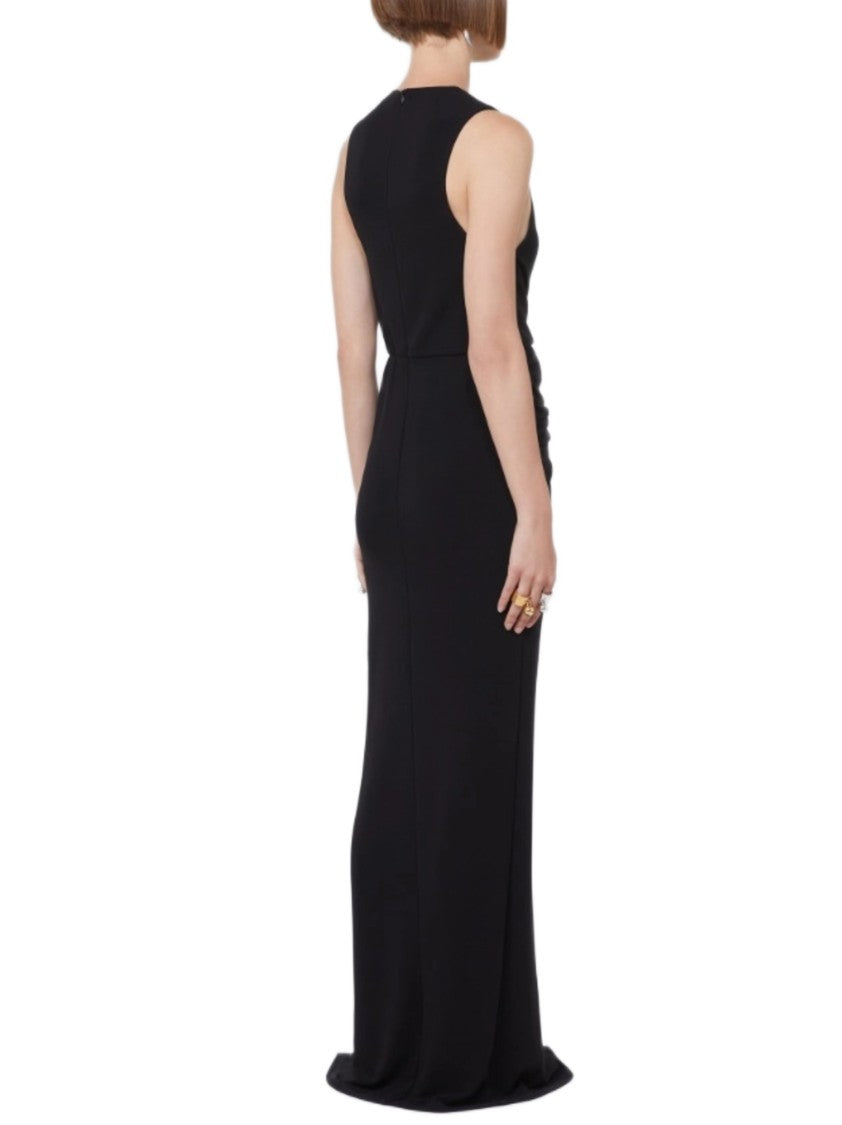 Sportmax Viscose Crêpe Drapped Ring Dress