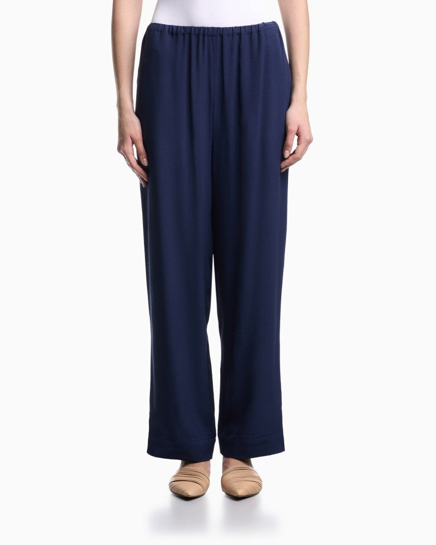 Emporio Armani Micro Leopard Jacquard Elastic Waist Trousers