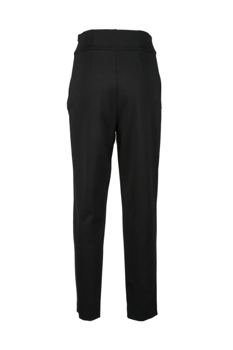 Manila Grace Mid-Rise Tailored Trousers With Sleek Silhouette