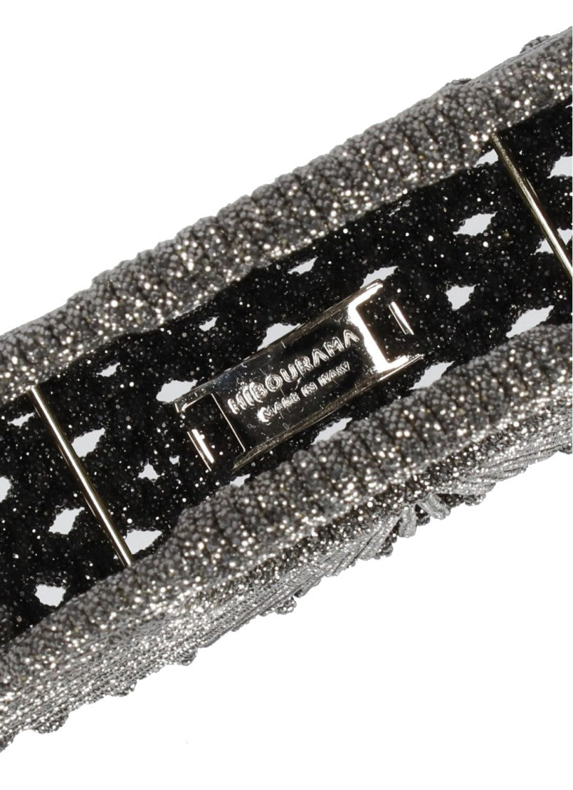 Hibourama Intricate Woven Crystal Circular Bag