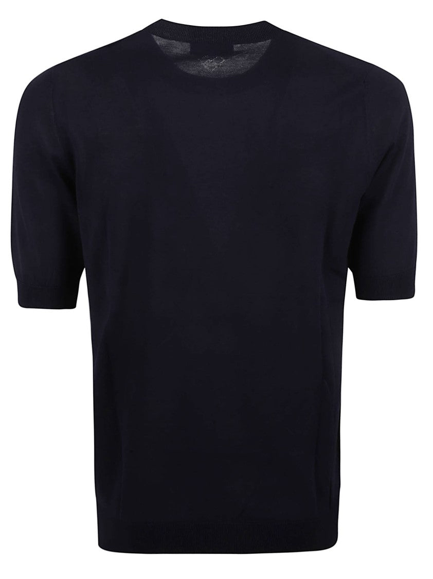 Ballantyne Classic Crew Neck Blue T-Shirt