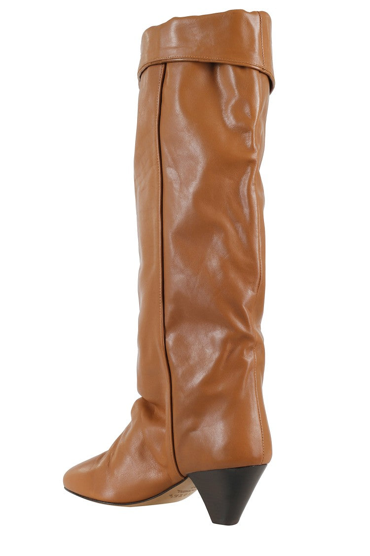 Isabel Marant Elita Gz High Cuffed Pointed Toe Boot