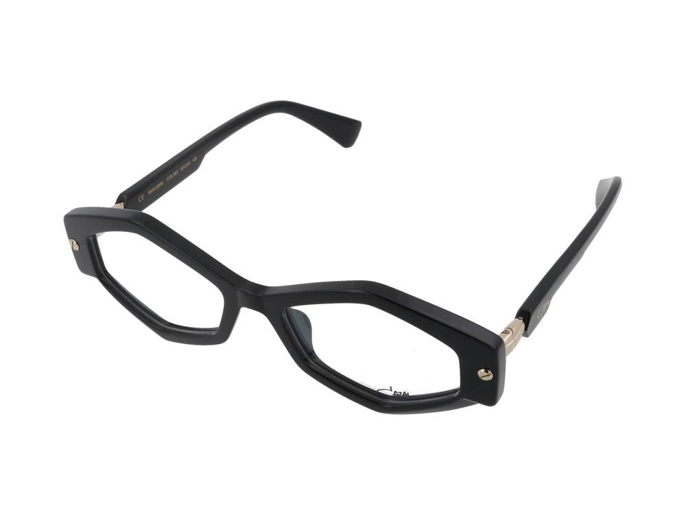 Cazal Bold Geometric Metallic Accent Eyeglasses